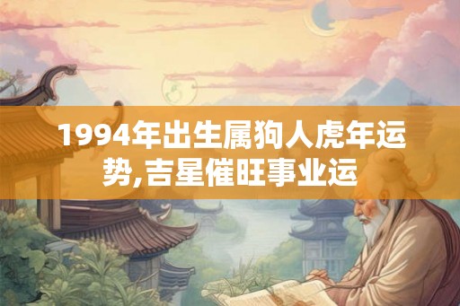 1994年出生属狗人虎年运势,吉星催旺事业运