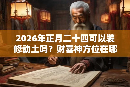 2026年正月二十四可以装修动土吗?财喜神方位在哪个位置? 2026年正月二十四可以装修动土吗?财喜神方位在哪个位置?