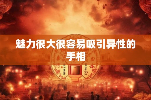 魅力很大很容易吸引异性的手相