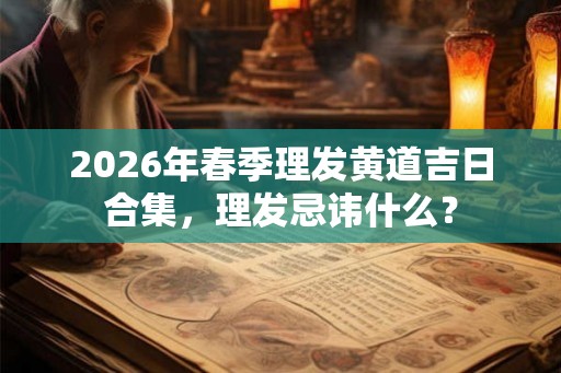 2026年春季理发黄道吉日合集,理发忌讳什么? 2026年春季理发黄道吉日合集,理发忌讳什么?
