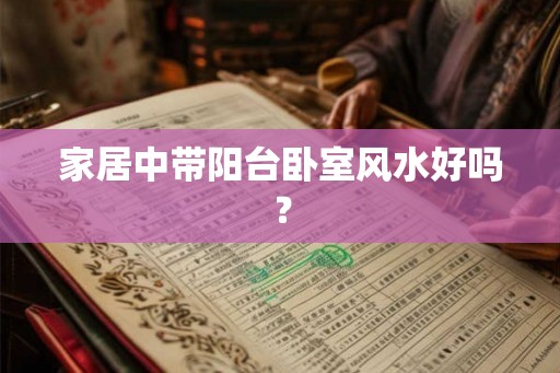 家居中带阳台卧室风水好吗？