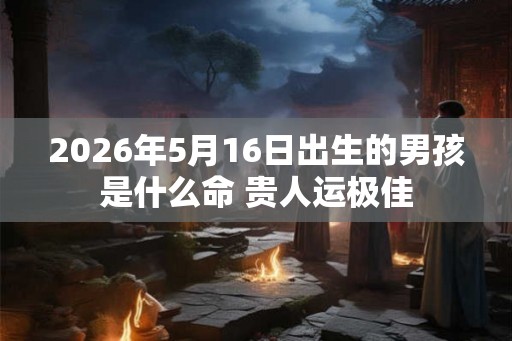 2026年5月16日出生的男孩是什么命 贵人运极佳