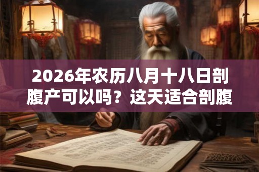 2026年农历八月十八日剖腹产可以吗？这天适合剖腹吗？