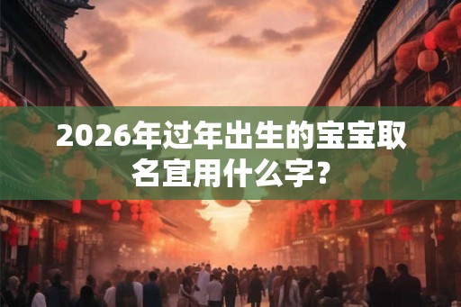 2026年过年出生的宝宝取名宜用什么字？