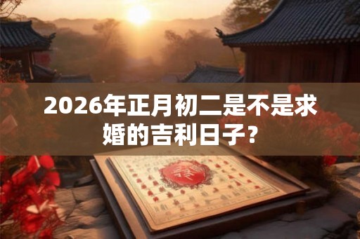 2026年正月初二是不是求婚的吉利日子？