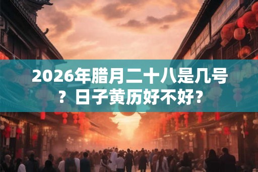 2026年腊月二十八是几号？日子黄历好不好？