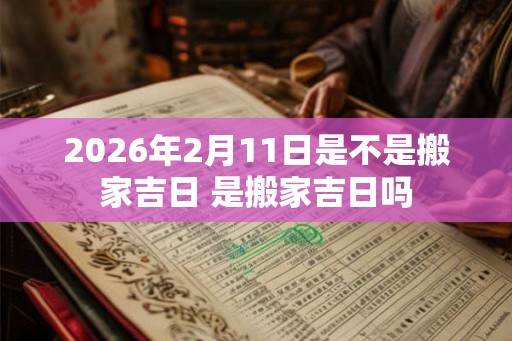 2026年2月11日是不是搬家吉日 是搬家吉日吗