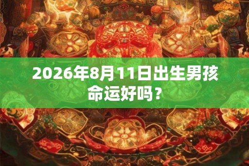 2026年8月11日出生男孩命运好吗？