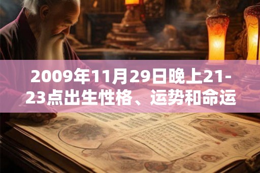 2009年11月29日晚上21-23点出生性格、运势和命运