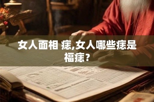 女人面相 痣,女人哪些痣是福痣？