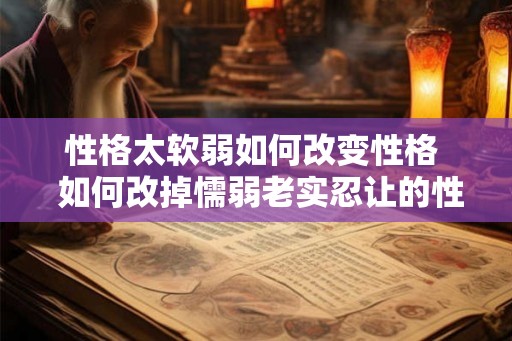 性格太软弱如何改变性格  如何改掉懦弱老实忍让的性格