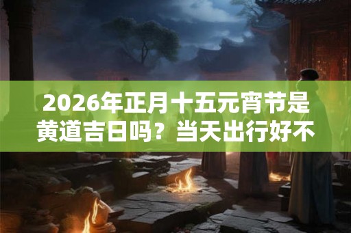 2026年正月十五元宵节是黄道吉日吗?当天出行好不好? 2026年正月十五元宵节是黄道吉日吗?当天出行好不好?