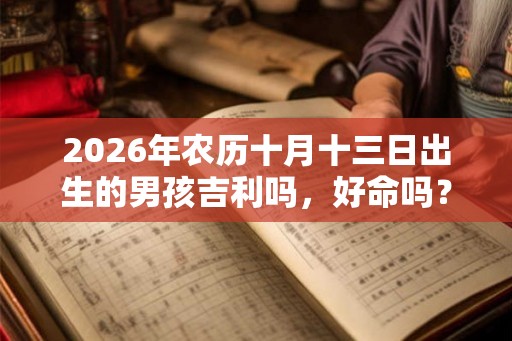 2026年农历十月十三日出生的男孩吉利吗，好命吗？