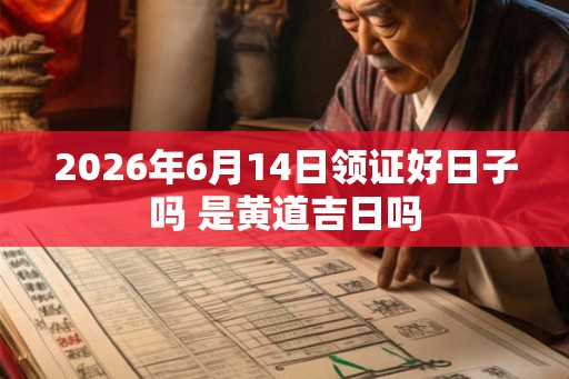 2026年6月14日领证好日子吗 是黄道吉日吗