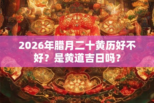 2026年腊月二十黄历好不好？是黄道吉日吗？