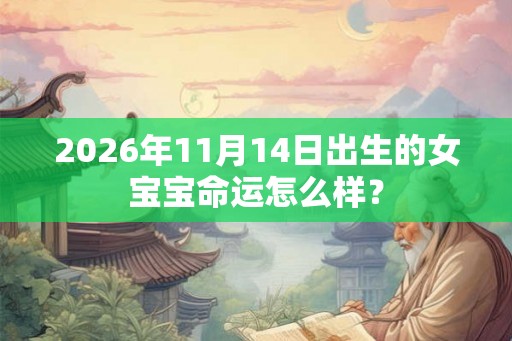 2026年11月14日出生的女宝宝命运怎么样？
