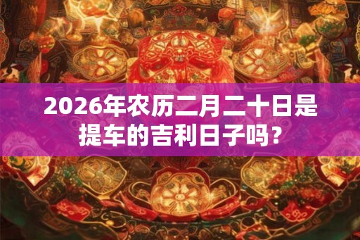 2026年农历二月二十日是提车的吉利日子吗？
