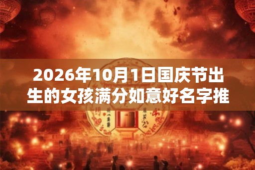 2026年10月1日国庆节出生的女孩满分如意好名字推荐