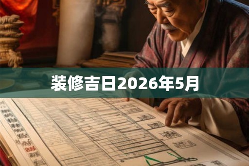 装修吉日2026年5月