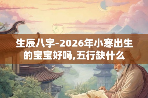 生辰八字-2026年小寒出生的宝宝好吗,五行缺什么