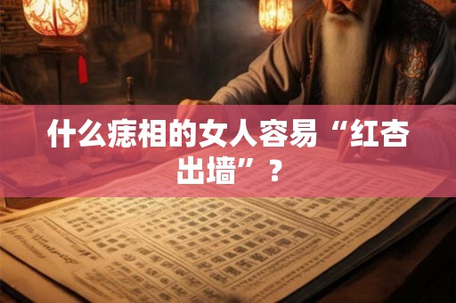 什么痣相的女人容易“红杏出墙”? 什么痣相的女人容易“红杏出墙”?