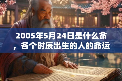 2005年5月24日是什么命，各个时辰出生的人的命运