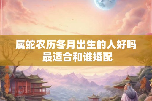 属蛇农历冬月出生的人好吗 最适合和谁婚配 属蛇农历冬月出生的人好吗 最适合和谁婚配