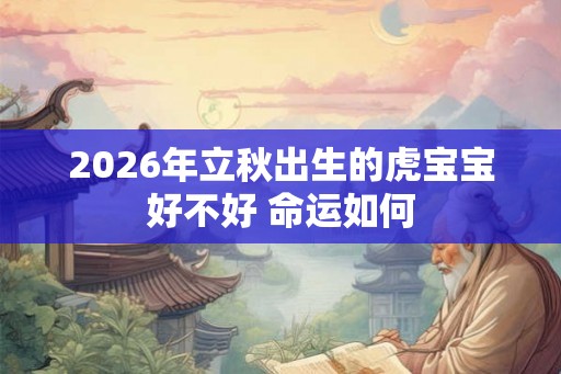 2026年立秋出生的虎宝宝好不好 命运如何