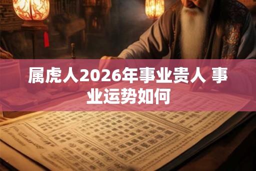 属虎人2026年事业贵人 事业运势如何