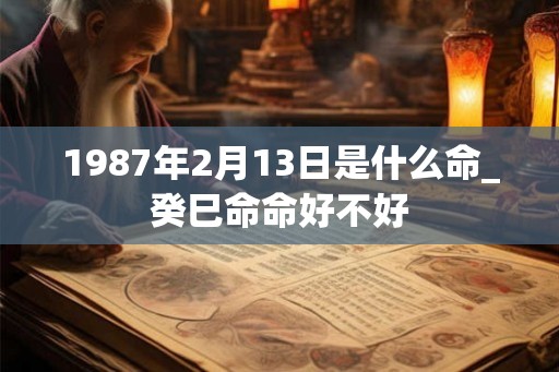 1987年2月13日是什么命_癸巳命命好不好 1987年2月13日是什么命_癸巳命命好不好