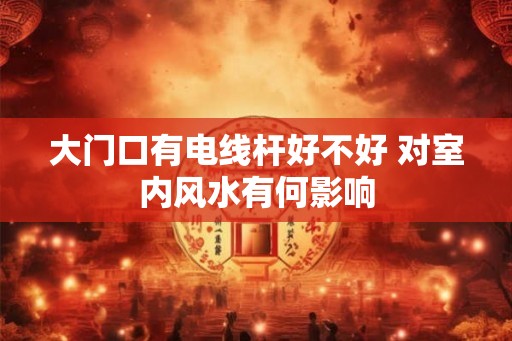 大门口有电线杆好不好 对室内风水有何影响