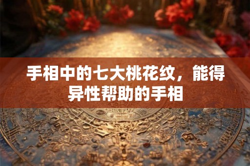 手相中的七大桃花纹，能得异性帮助的手相