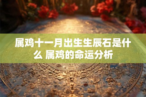属鸡十一月出生生辰石是什么 属鸡的命运分析