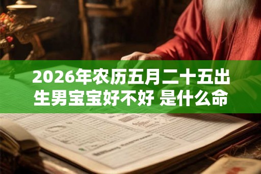 2026年农历五月二十五出生男宝宝好不好 是什么命