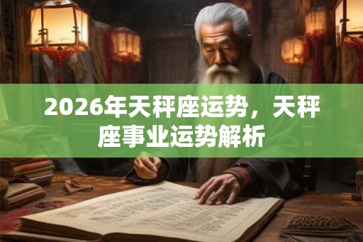 2026年天秤座运势，天秤座事业运势解析