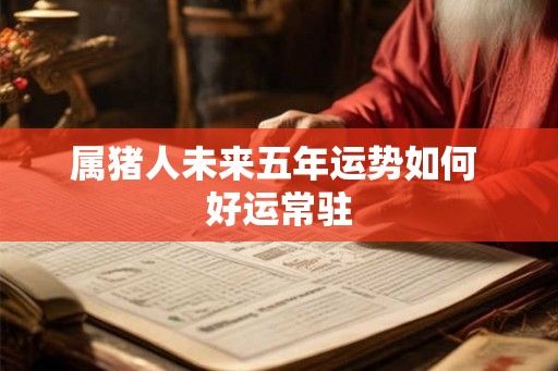 属猪人未来五年运势如何 好运常驻