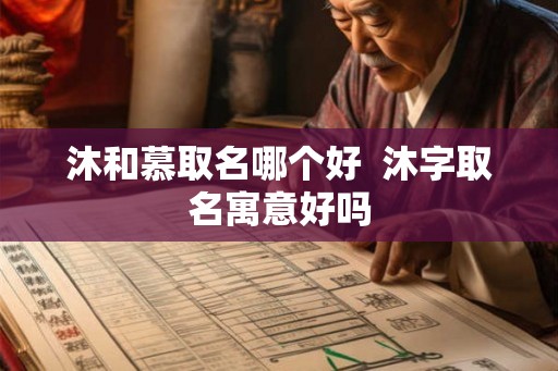 沐和慕取名哪个好  沐字取名寓意好吗