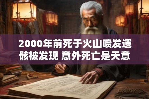 2000年前死于火山喷发遗骸被发现 意外死亡是天意吗