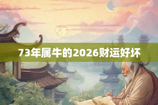 73年属牛的2026财运好坏