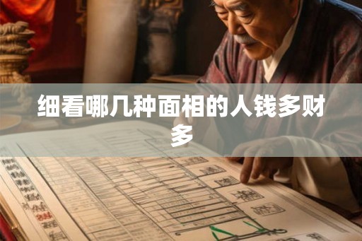 细看哪几种面相的人钱多财多