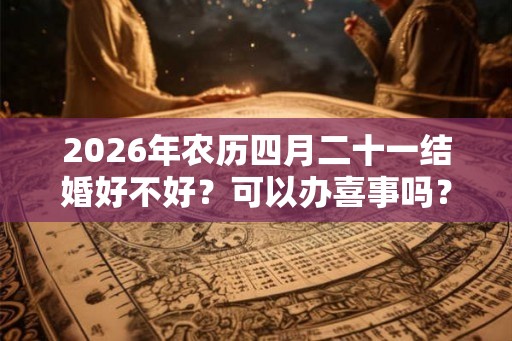 2026年农历四月二十一结婚好不好?可以办喜事吗? 2026年农历四月二十一结婚好不好?可以办喜事吗?
