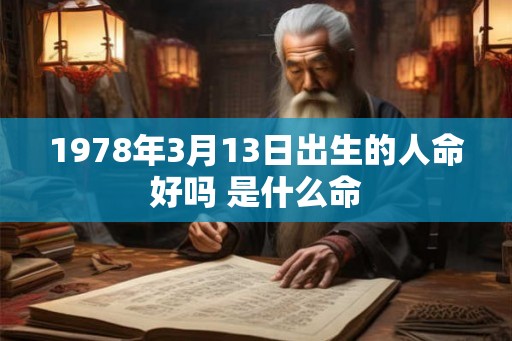 1978年3月13日出生的人命好吗 是什么命