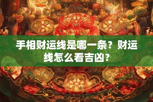 手相财运线是哪一条?财运线怎么看吉凶? 手相财运线是哪一条?财运线怎么看吉凶?
