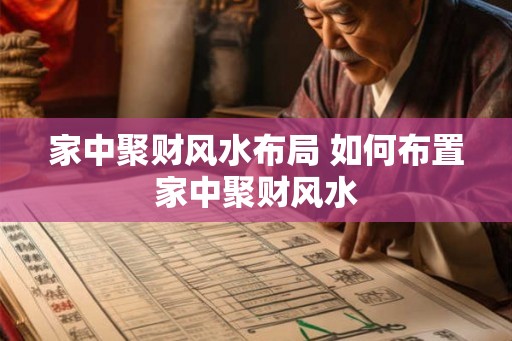 家中聚财风水布局 如何布置家中聚财风水