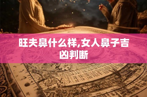 旺夫鼻什么样,女人鼻子吉凶判断 旺夫鼻什么样,女人鼻子吉凶判断