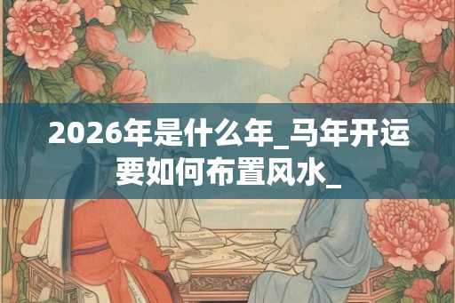 2026年是什么年_马年开运要如何布置风水_