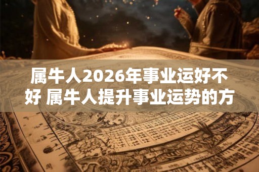 属牛人2026年事业运好不好 属牛人提升事业运势的方法