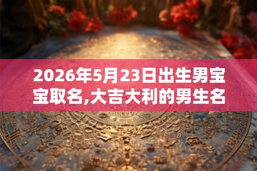 2026年5月23日出生男宝宝取名,大吉大利的男生名字 2026年5月23日出生男宝宝取名,大吉大利的男生名字