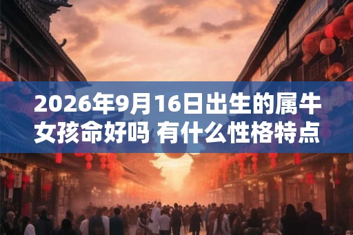 2026年9月16日出生的属牛女孩命好吗 有什么性格特点 2026年9月16日出生的属牛女孩命好吗 有什么性格特点