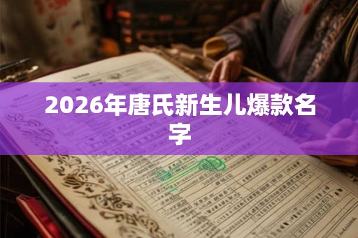 2026年唐氏新生儿爆款名字
